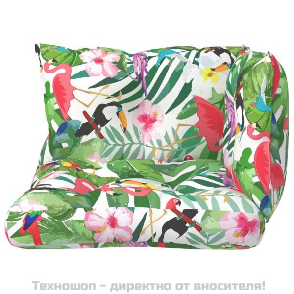 Палетни възглавници, 3 бр, многоцветни, плат Оксфорд