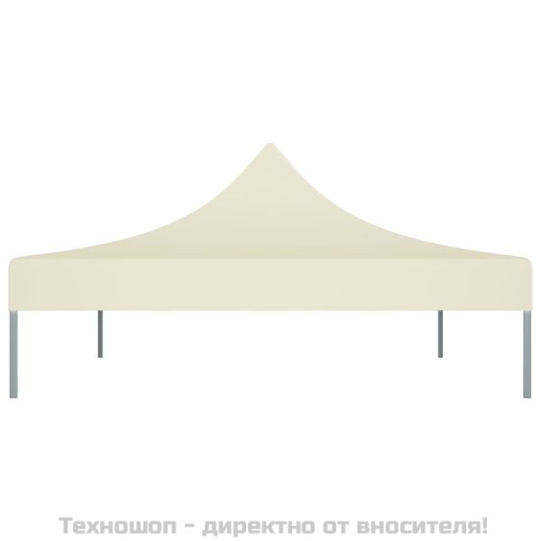 Покривало за парти шатра, 4,5x3 м, кремаво, 270 г/м²