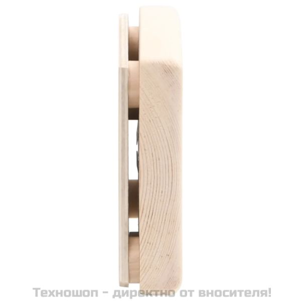 2-в-1 термохигрометър и пясъчен таймер за сауна, бор масив