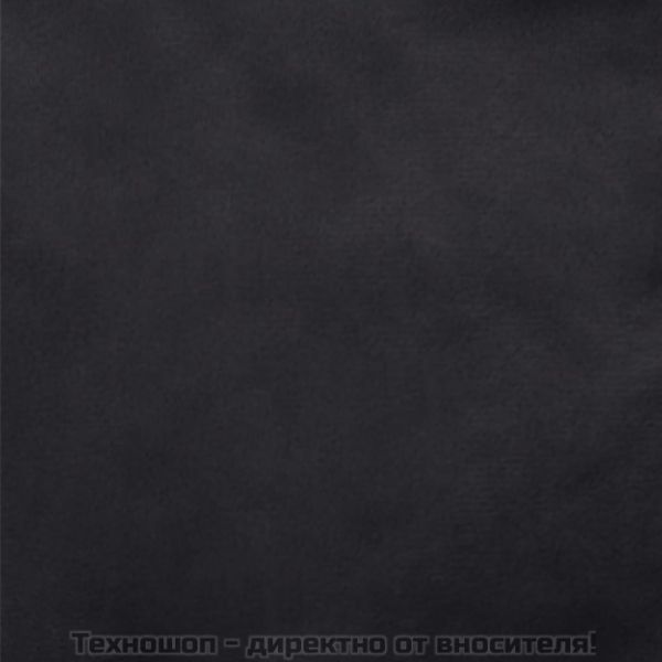 Кучешко легло, черно, 90x79x20 см, плюш и изкуствена кожа