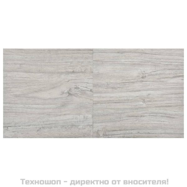 Самозалепващи подови дъски 20 бр PVC 1,86 м² светлосиви