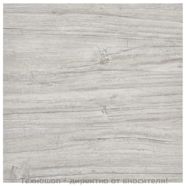 Самозалепващи подови дъски 20 бр PVC 1,86 м² светлосиви