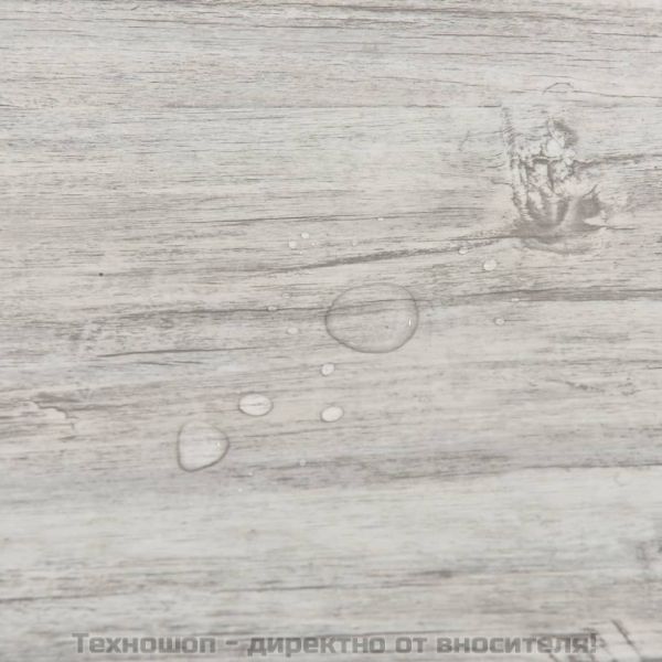 Самозалепващи подови дъски 20 бр PVC 1,86 м² светлосиви