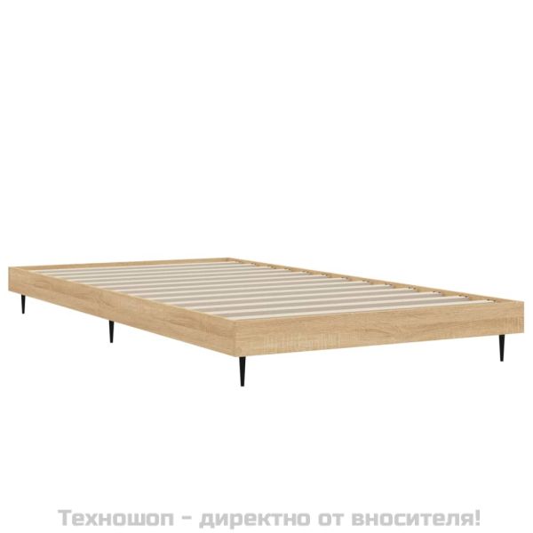 Рамка за легло без матрак сонома дъб 90x200 см инженерно дърво