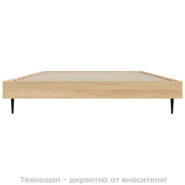 Рамка за легло без матрак сонома дъб 90x200 см инженерно дърво