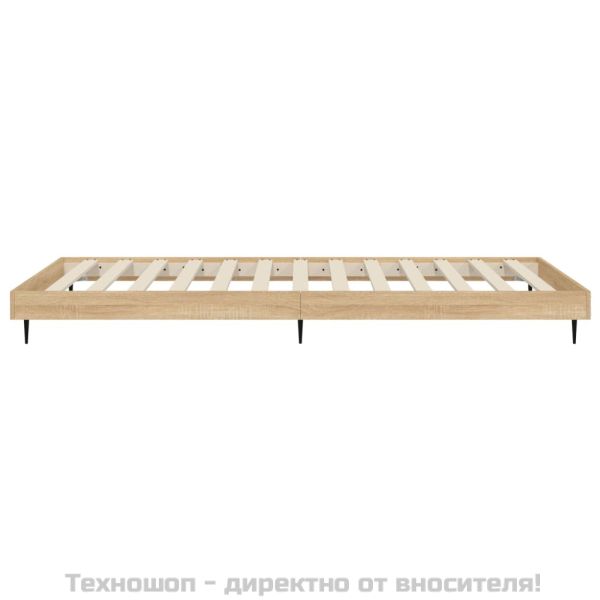 Рамка за легло без матрак сонома дъб 90x200 см инженерно дърво