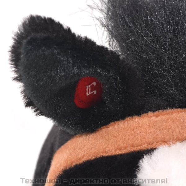 Плюшено детско конче за яздене, черно