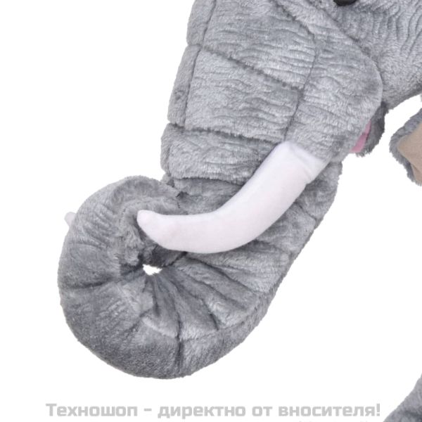 Плюшено слонче за яздене сиво XXL
