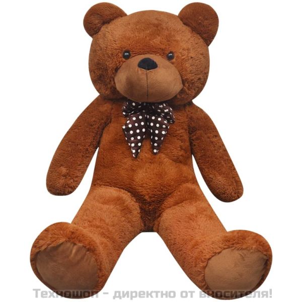 Мека плюшена играчка мече XXL кафяво 160 см