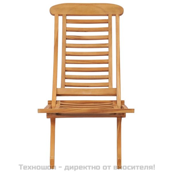 Сгъваем градински стол 50x90x69 см тиково дърво масив