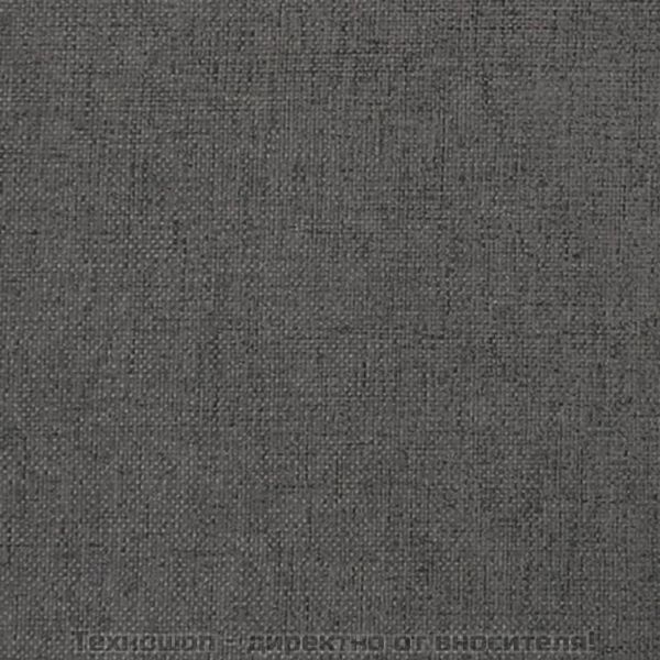 Люлеещ фотьойл с крака от каучук масив, тъмносив, текстил