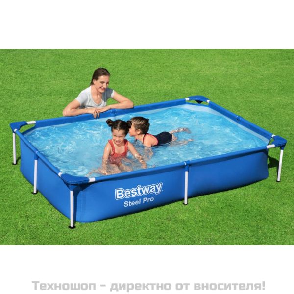 Bestway Steel Pro Плувен басейн 221x150x43 см