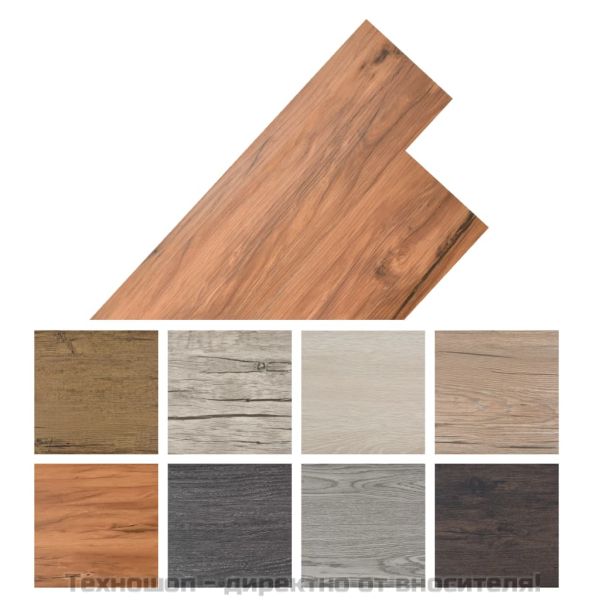 Самозалепващи подови дъски от PVC 5,21 м² 2 мм натурален бряст