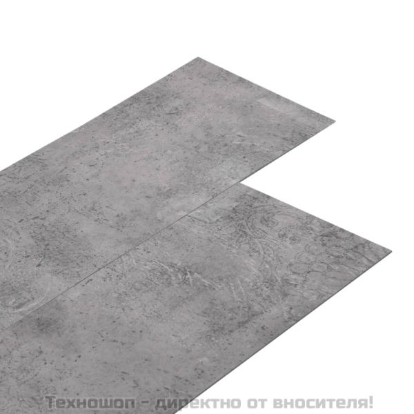 Несамозалепващи PVC подови дъски 5,26 м² 2 мм циментово кафяви