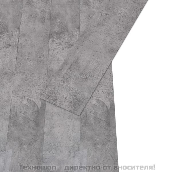 Несамозалепващи PVC подови дъски 5,26 м² 2 мм циментово кафяви