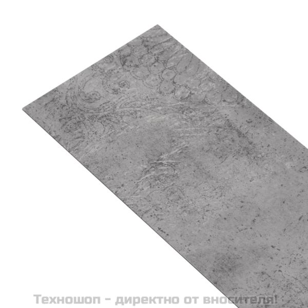 Несамозалепващи PVC подови дъски 5,26 м² 2 мм циментово кафяви