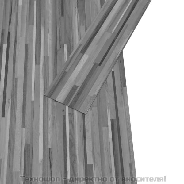 Несамозалепващи PVC подови дъски 5,26 м² 2 мм сиви ивици