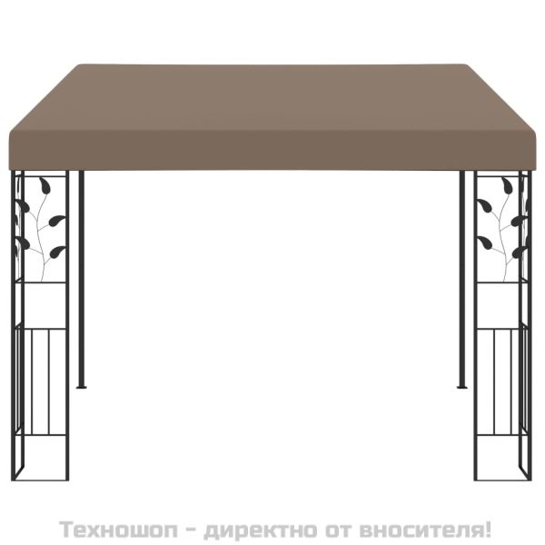 Шатра за стенен монтаж, 3x3x2,5 м, таупе