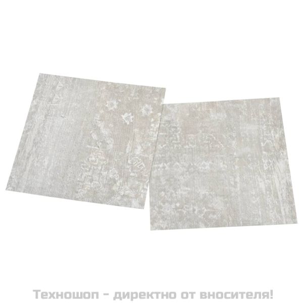 Самозалепващи подови дъски 20 бр PVC 1,86 м² светлосиви