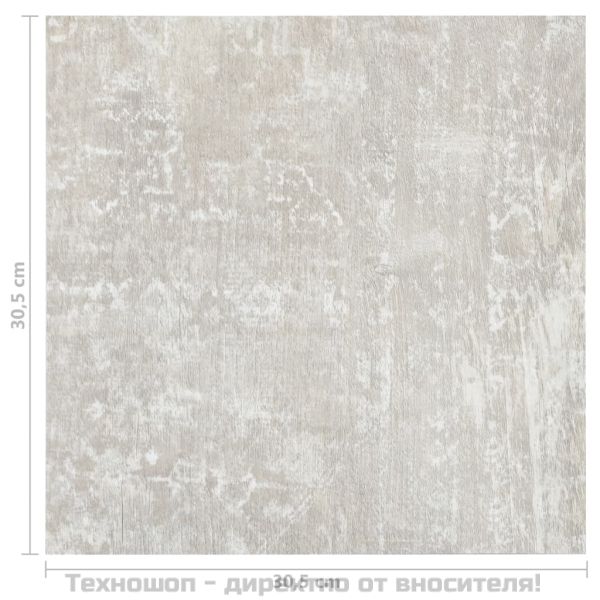 Самозалепващи подови дъски 20 бр PVC 1,86 м² светлосиви