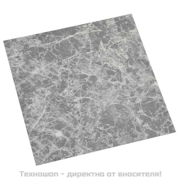 Самозалепващи подови дъски 20 бр PVC 1,86 м² бетонносиви