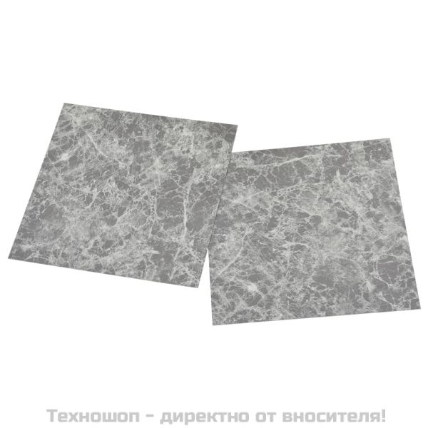 Самозалепващи подови дъски 20 бр PVC 1,86 м² бетонносиви