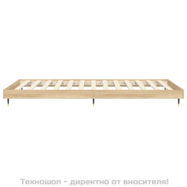 Рамка за легло без матрак сонома дъб 75x190 см инженерно дърво