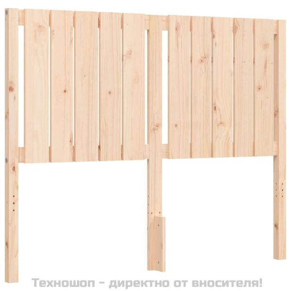 Рамка за легло с табла Small Double масивна дървесина