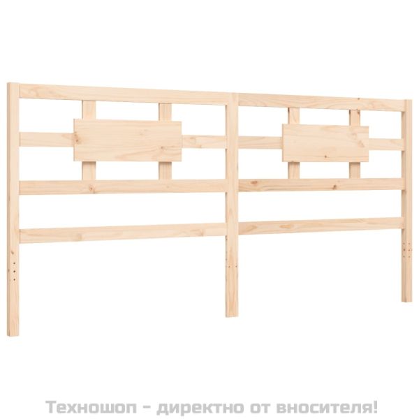 Рамка за легло без матрак 200x200 см масивна чамова дървесина