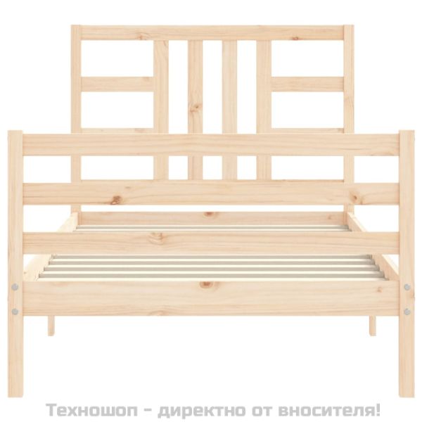 Рамка за легло без матрак, 100x200 см, бор масив
