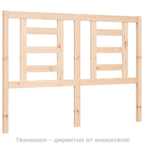 Рамка за легло с табла, 120х200 см, масивно дърво
