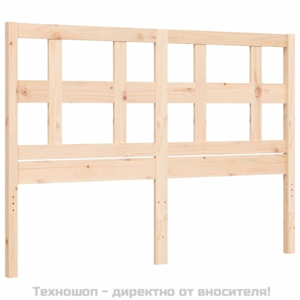 Рамка за легло с табла Small Double масивна дървесина