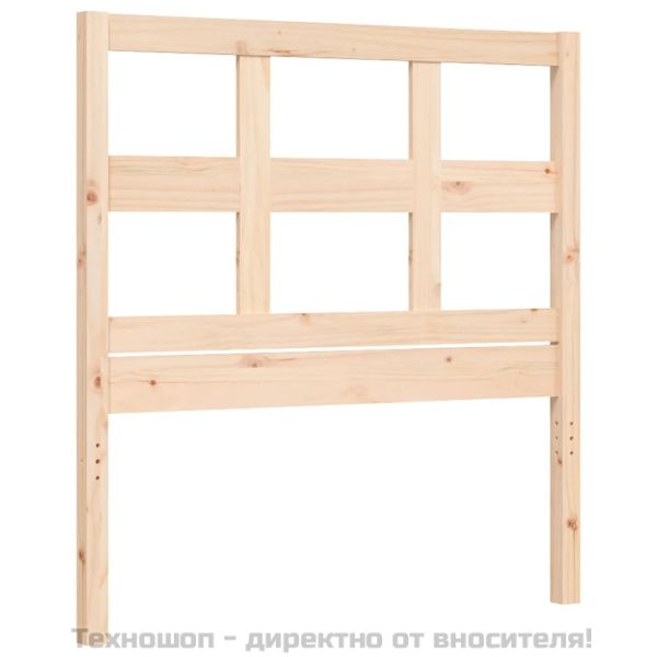 Рамка за легло с табла, 90x200 см, масивно дърво