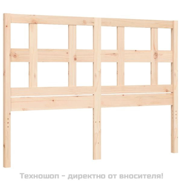 Рамка за легло с табла, 120х200 см, масивно дърво