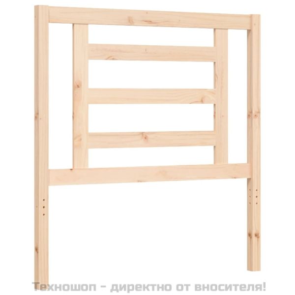 Рамка за легло с табла, 90x200 см, масивно дърво