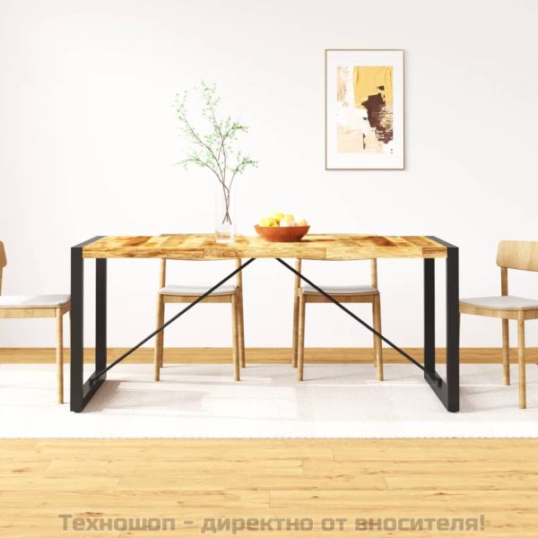 Трапезна маса, мангово дърво масив, 180 cм