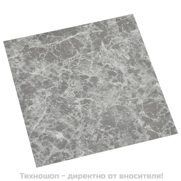 Самозалепващи подови дъски, 55 бр, PVC, 5,11 м², бетонно сиви