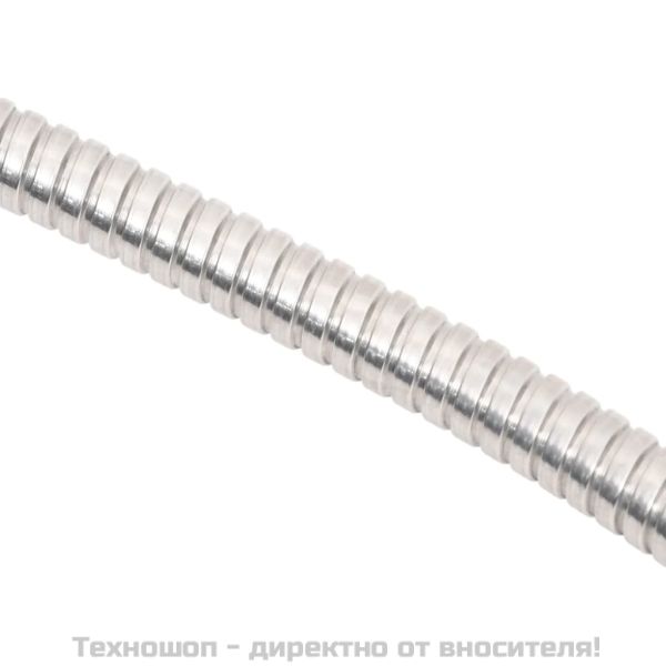 Градински маркуч с дюза сребрист 0,6" 22,5 м неръждаема стомана