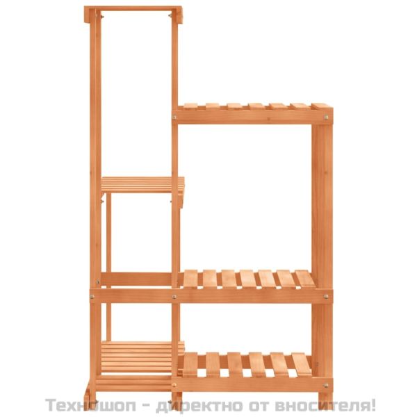 Поставка за цветя, 62,5x61,5x101,5 см, масивна ела