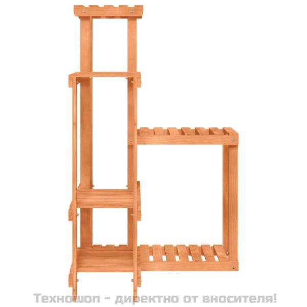 Поставка за цветя, 62,5x61,5x101,5 см, масивна ела