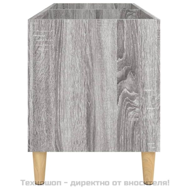 Шкаф за винилови плочи сив сонома 74,5x38x48 см инженерно дърво