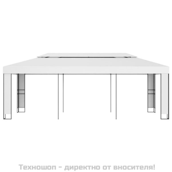 Шатра с двоен покрив, 3х6 м, бяла