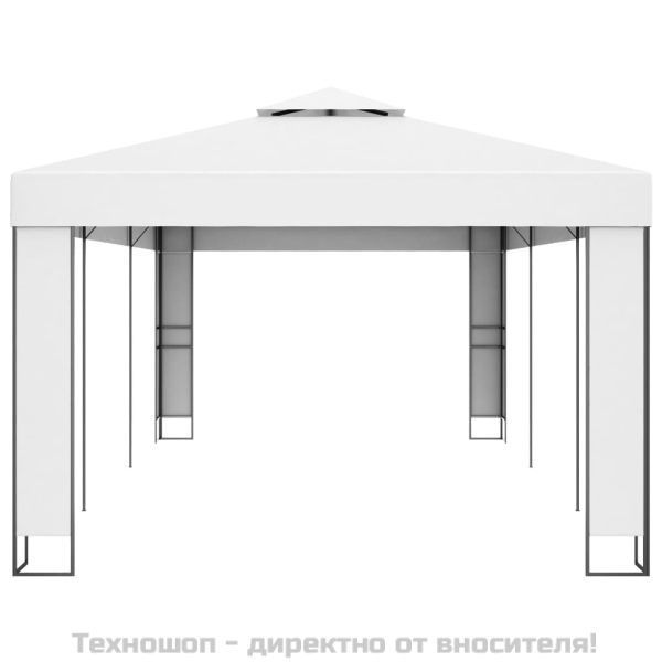 Шатра с двоен покрив, 3х6 м, бяла