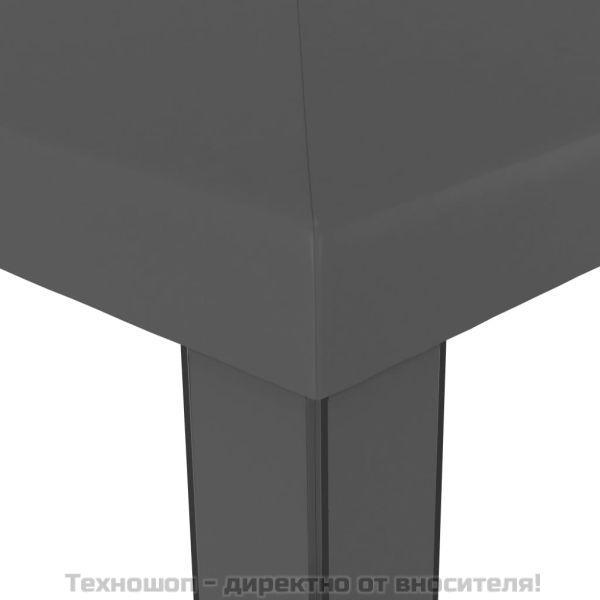 Шатра с двоен покрив, 3x6 м, антрацит