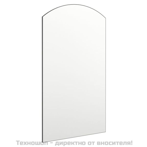 Огледало с LED лампи, 90x45 см, стъкло, арка