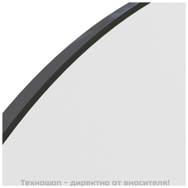 Огледало с LED лампи, 90x45 см, стъкло, арка