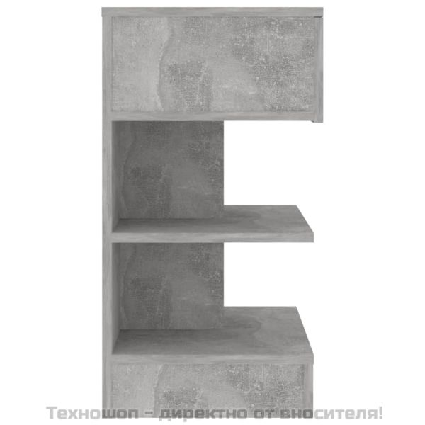 Нощни шкафчета, 2 бр, бетонно сиви, 40x35x65 см