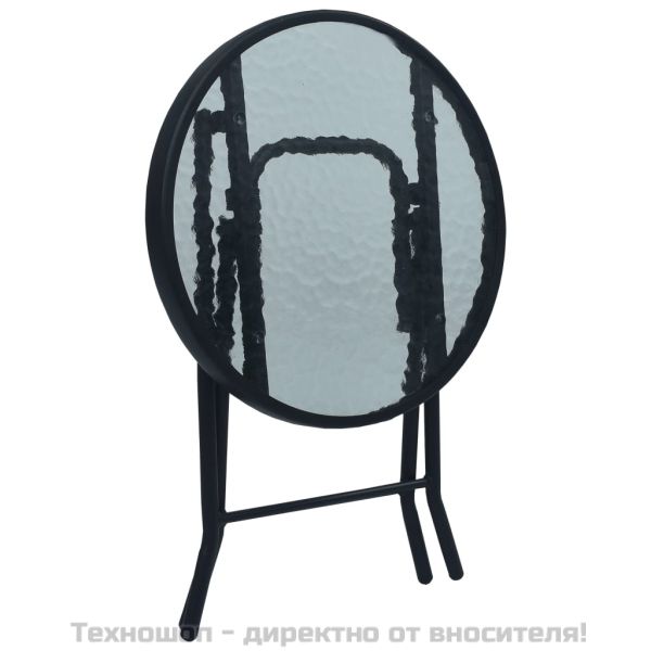 Бистро комплект, 3 части, кремав, стомана