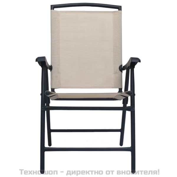 Бистро комплект, 3 части, кремав, стомана