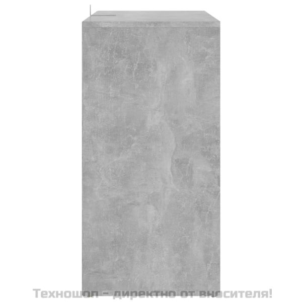 Шкаф за обувки, бетонно сив, 60x35x70 см, инженерно дърво